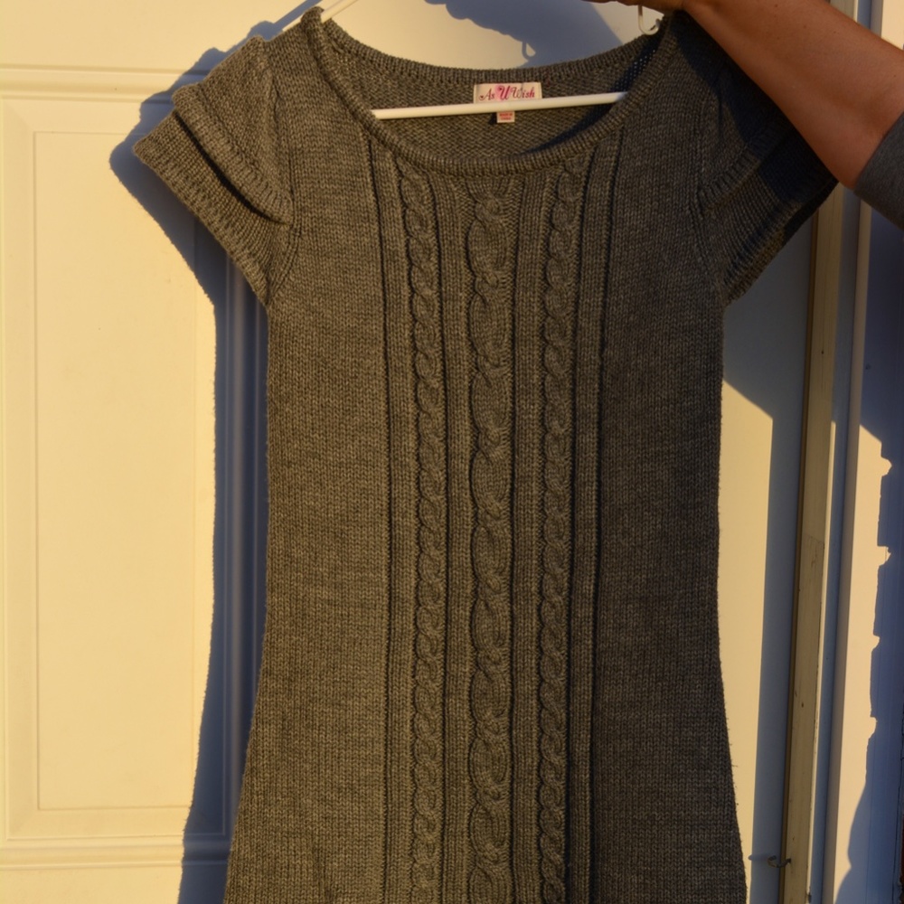 As U Wish Sweater Dress Size M Acrylic/Cotton